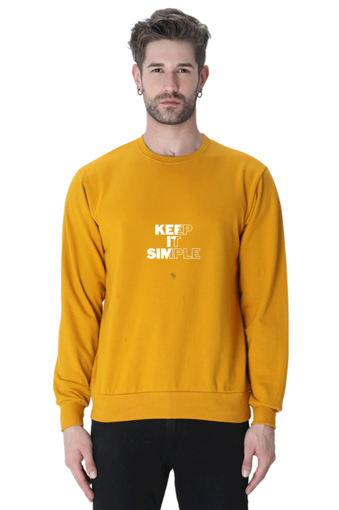 Keep It Simple Sweatshirt #CalcuttaCollection