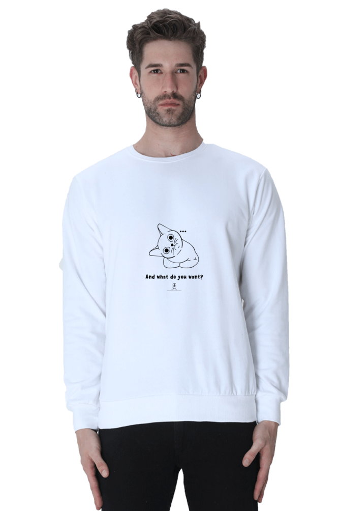 What do you want? Men Sweatshirt #CalcuttaCollection