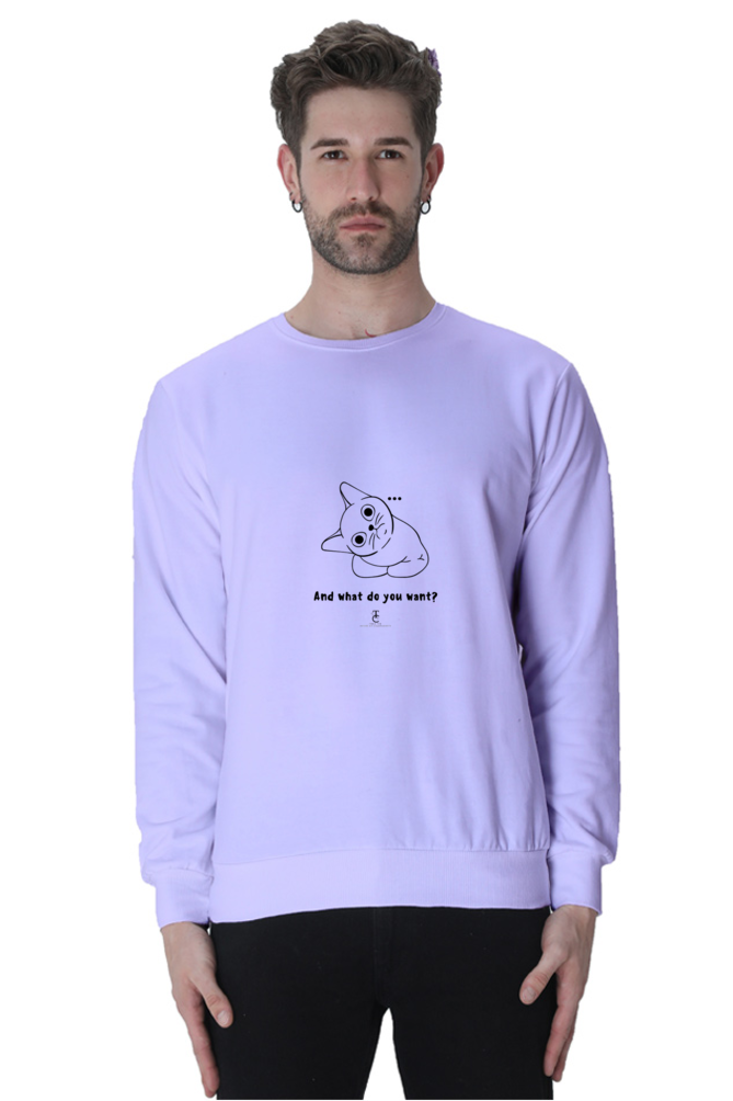 What do you want? Men Sweatshirt #CalcuttaCollection