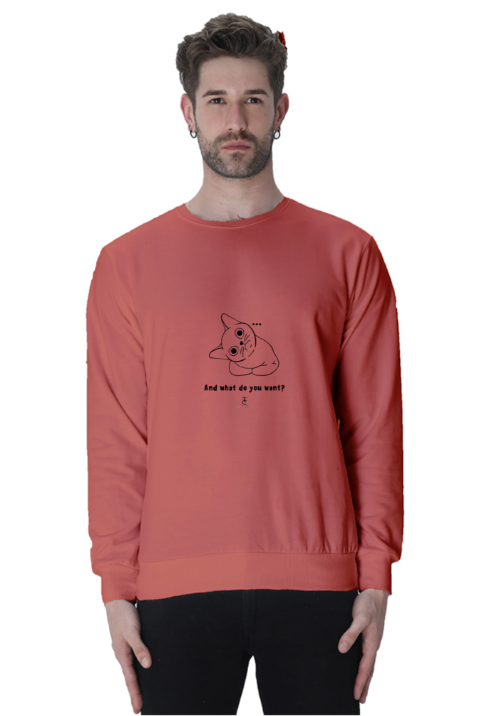 What do you want? Men Sweatshirt #CalcuttaCollection