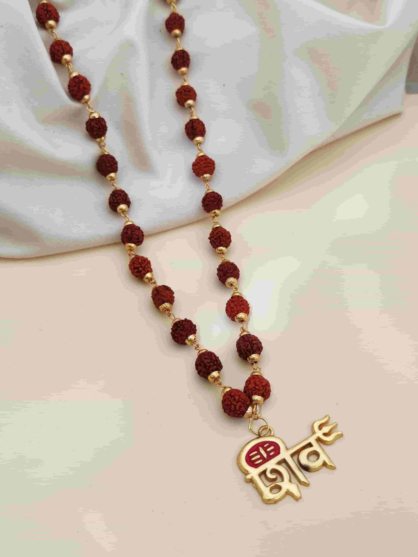 Rudraksha Mala with shiv pendant #SpiritualCollection