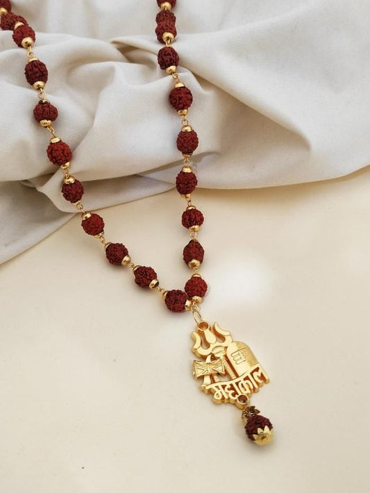 Rudraksha Mala with Mahakal and Trishul Pendant #SpiritualCollection